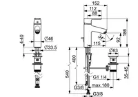 HANSAVANTIS, Waschtischbatterie, Niederdruck, 52461163