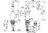 HANSAVANTIS, Washbasin faucet, 52542267