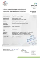 Schválenie/Prehlásenie DVGW
