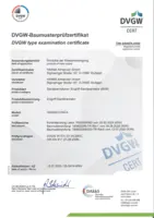 Approval/Declaration DVGW