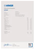 Toestemming/Verklaring Materials Declaration