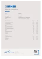 Certificat / Norme Materials Declaration