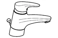 HANSAMIX, Washbasin faucet, 01192173