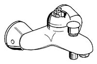 HANSARONDA, Wannenfüll- und Brausebatterie, 0374210042