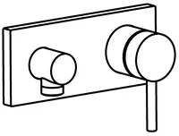 HANSADESIGNO, Fertigset für Brause-Batterie, 44509503