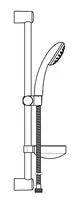 HANSABASICJET, Combinazione Doccia con doccetta, 44780110