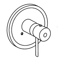 HANSAMURANO, Piastra per miscelatore doccia, 46619041