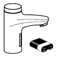 HANSAMIX, Washbasin faucet, 6 V, 50772210