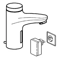 HANSAMIX, Washbasin faucet, 230 V, 50792200
