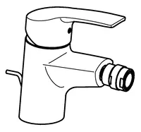 HANSAPOLO, Eengreepsmengkraan voor bidet, 51433273