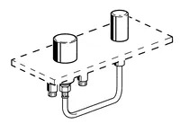 HANSA, Inbouwset voor bad/douche kraan, 53050000