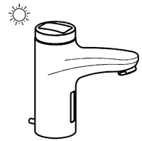 HANSAMIX, Washbasin faucet, 6 V, 50792220