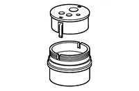 Rallonge pour mitigeur encastrés, L=30