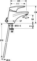 HANSAMIX, Miscelatore lavabo, 01042173