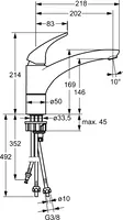 HANSADISC, Kitchen faucet, low pressure, 01291174