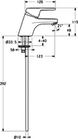 HANSAPRADO, Miscelatore lavabo, 01422173