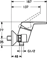 HANSAPRADO, Shower faucet, 01450173