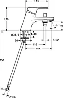 HANSAPRADO, Wannenfüll- und Brausebatterie, 01512273