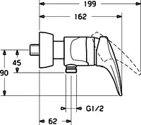 HANSAMIX, Shower faucet, 01670173