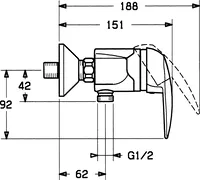 HANSADISC, Miscelatore doccia, 01680104