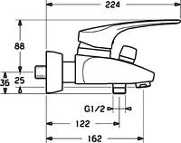 HANSAMEDICA, Washbasin faucet, 01742176