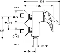 HANSAMIX, Miscelatore doccia, 01760173