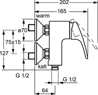 HANSAMIX, Shower faucet, 01760183