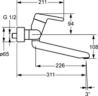 HANSAMEDIPRO, Washbasin and kitchen faucet, 02572103