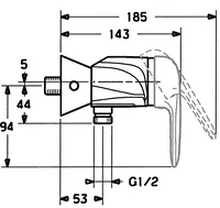 HANSARONDA, Shower faucet, 0367010094