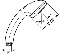 HANSADUOJET, Hand shower, 04320100