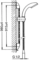 HANSAJET, Shower set, 0458014092