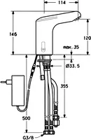 HANSAMEDIPRO, Washbasin faucet, 230 V, 05651100