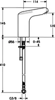 HANSAMEDIPRO, Washbasin faucet, 230 V, 05662200