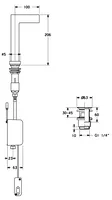 HANSACANYON, Miscelatore lavabo, 07602201