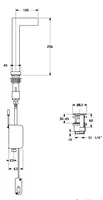 HANSACANYON, Miscelatore lavabo modello alto, 07612201