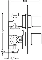 HANSA, Cover part for bath and shower faucet, 08070101