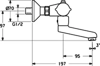 HANSAPRISMA, Washbasin faucet, 08282201