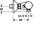 HANSAPRISMA, Shower faucet, 08420101