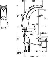 HANSACOBRA, Washbasin faucet, 09402111