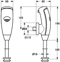 HANSACOBRA, Urinal flusher, 6 V, 09440110