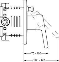 HANSAVAROX, Cover part for bath and shower faucet, 40103003