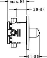 HANSAVAROX, Cover part for shower faucet, 40539083