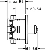 HANSADESIGNO, Cover part for shower faucet, 40549073