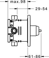 HANSAVAROX, Cover part for shower faucet, 40559073