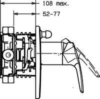 HANSAPOLO, Cover part for bath and shower faucet, 40609073