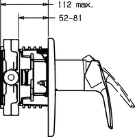 HANSAPOLO, Cover part for shower faucet, 40619073