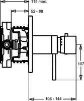 HANSADESIGNO, Piastra per miscelatore doccia, 41139542