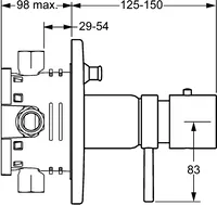 HANSALIVING, Fertigset für Brause-Batterie, 41149552