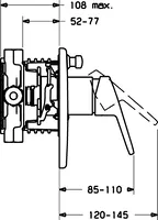 HANSAPRADO, Piastra per miscelatore vasca-doccia, 41469073