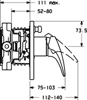 HANSAMIX, Cover part for bath and shower faucet, 4184304382